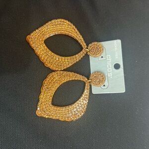 Chico's Radiant Gold Teardrop Earrings